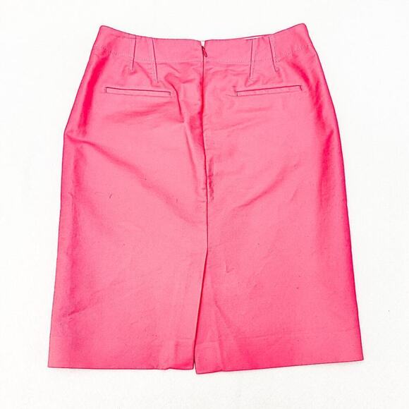 J. Crew No. 2 Pencil Skirt Pink Back Pockets Modest Slit Size 6 - Picture 2 of 5